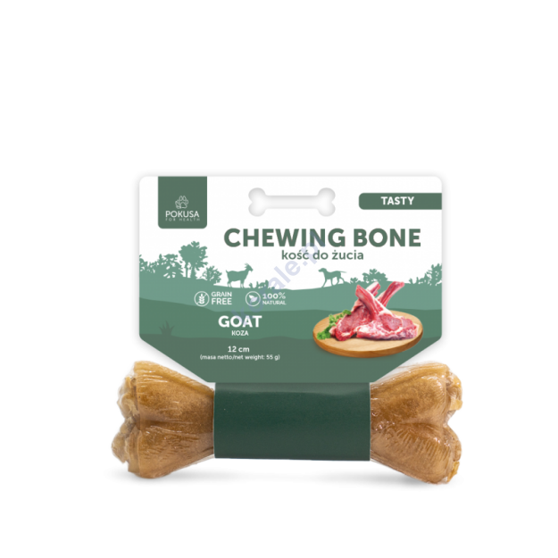 Pokusa Premium Selection Chewing Bone /  Kość do żucia kozie mięso 12cm
