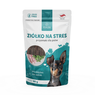 Pokusa Premium Selection przysmaki dla psów Ziółko na stres 60g