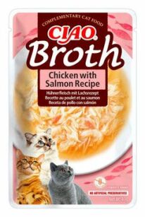 INABA CAT CIAO BROTH CHICKEN WITH SALMON bulion dla kota 40g