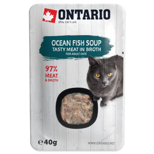 Ontario Cat Ocean fish soup saszetka 40g x12szt box