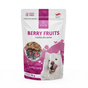 Pokusa Premium Selection dog ciastka     Berry Fruits 70g