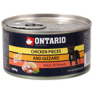 Ontario pies kurczak z żołąd puszka 200g