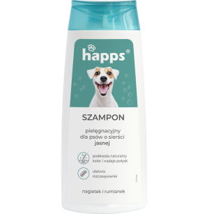 HAPPS szampon pielęgnacyjny dla psów o sierści jasnej 200ml