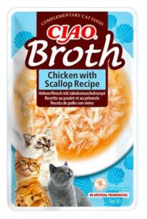 INABA CAT CIAO BROTH CHICKEN WITH SCALLOP bulion dla kota 40g