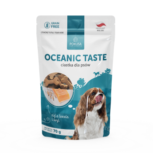 Pokusa Premium Selection dog ciastka Oceanic Taste KRYL I OLEJ Z ŁOSOSIA 70g