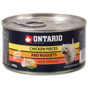 Ontario pies kurczak z nugge puszka 200g