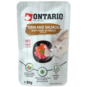 Ontario tuna and salmon saszetka         80gx15szt box