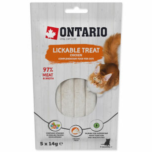 Ontario Cat przysmak do lizania kurczak  5x14g
