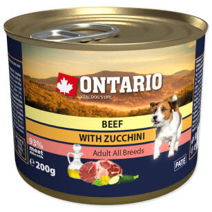 Ontario pies wołow cukinia puszka 200g