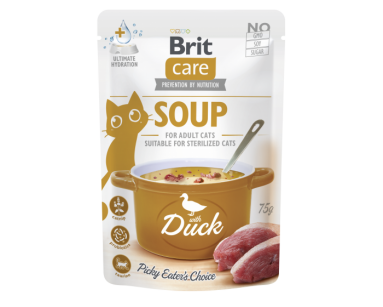 BRIT CARE CAT SOUP WITH DUCK 75g