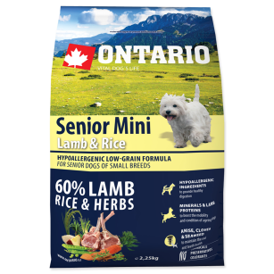 Ontario pies Senior Mini Lamb&Rice       2,25kg