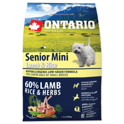 Ontario pies Senior Mini Lamb&Rice       2,25kg