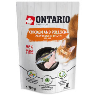 Ontario chicken and codfish saszetka     80gx15szt box