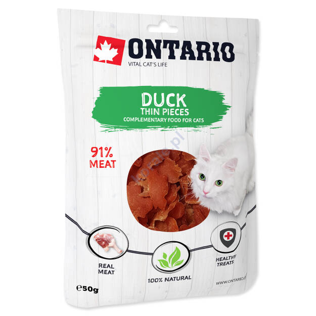 Ontario Cat Duck Thin Pieces 50g