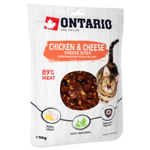 Ontario Cat Chicken&Cheese Bites 50g