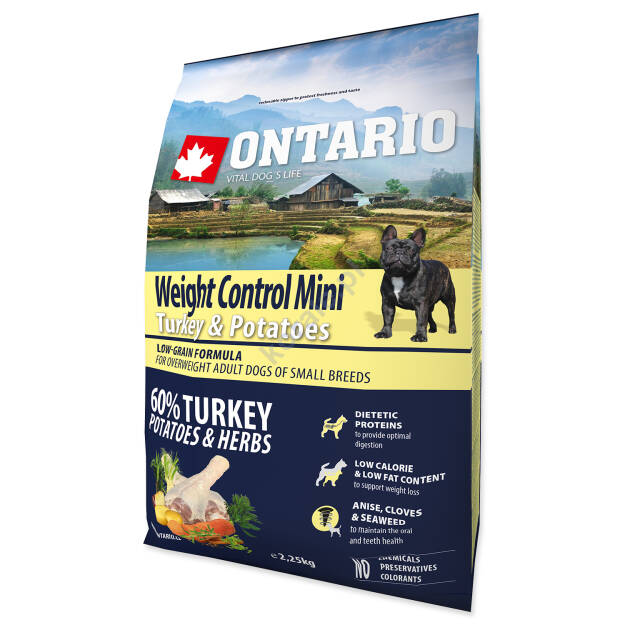 Ontario Weight control Mini turkey potatoes 2,25kg