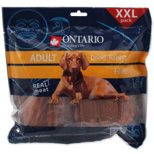 Ontario dog Dried Rabbit Fillet 500g