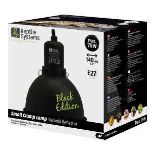 Reptile Systems CLAMP LAMP BLACK EDITION oprawa klosz do lampy grzewczej 75W 140mm