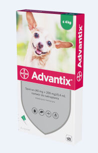 Elanco Advantix Spot On pipeta owadobójcza dla psa <4kg 1 pipeta