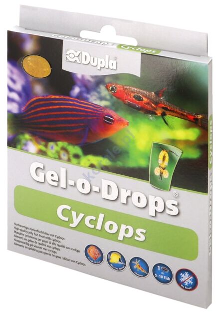 Dupla Gel-o-Drops Cyclops pokarm dla ryb akwariowych 12x2g