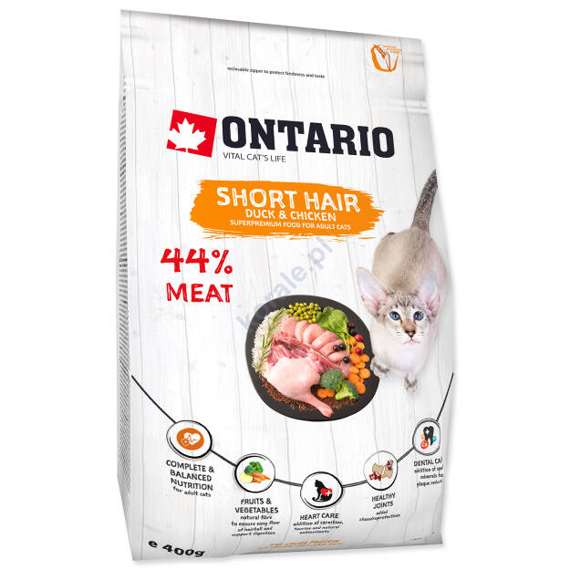 Ontario ShortHair Cat karma dla kotów krótkowłosych 400g