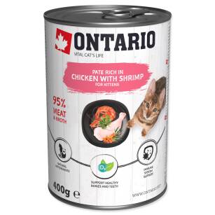 Ontario Cat chicken+shrimp puszka 400g