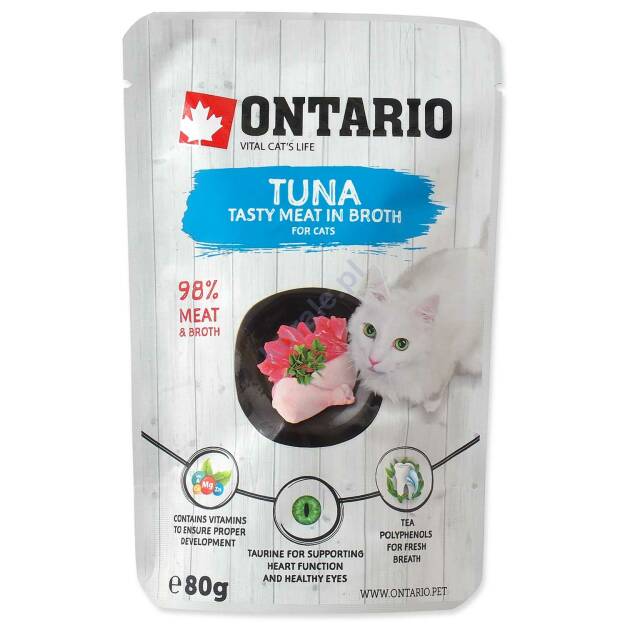 Ontario saszetka z tuńczykiem w rosole 80g