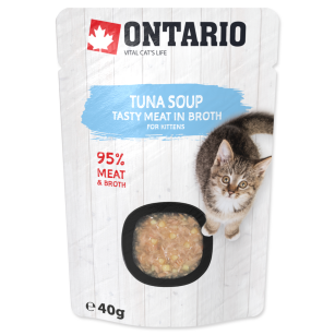 Ontario Kitten tuna soup tuńczyk, ryż i warzywa saszetka 40g