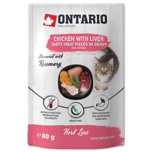Ontario Kitten Chicken, Liver saszetk80g