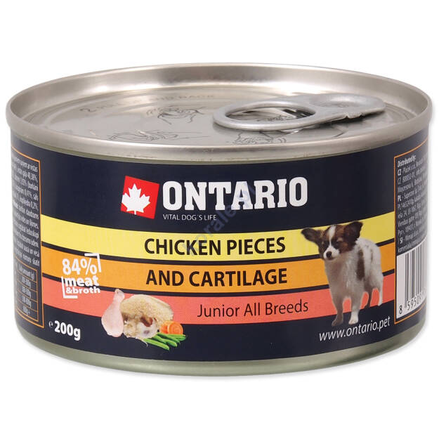 Ontario Junior Chicken pieces & cartilage 200g