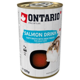Ontario Adult Cats Salmon Drink zupka z łososia dla kotów 135g