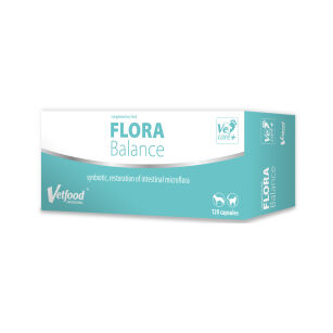 VETFOOD FLORA BALANCE suplement zdrowy przewód pokarmowy i mikroflora jelit 120 kapsułek
