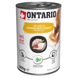 Ontario Cat chicken+rabbit puszka 400g                                                                                                                                                                                                